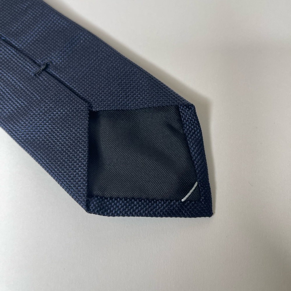 Dior Navy Blue  Narrow Skinny Necktie - Picture 2 of 6
